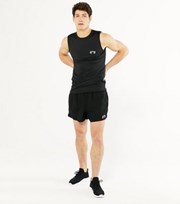 New Look Black Reflective Logo Training Shorts